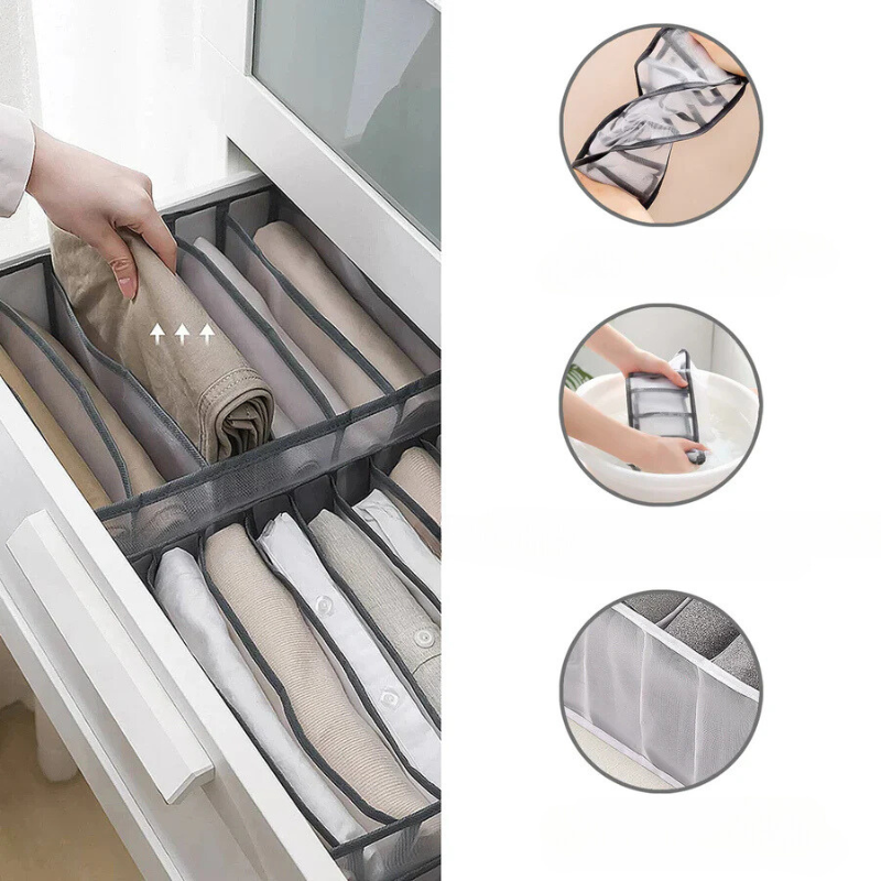 Συρτάρια αποθήκευσης που διπλώνουν για βέλτιστη οργάνωση